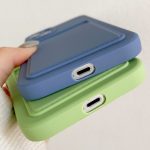 Wallet Card Holder Soft Silicone Case For Apple iPhone Series