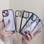 Platinum New Luxury Transparent Silicon Case For Apple iPhone Series