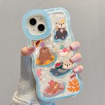 Cute Animal Pattern Kickstand Case For Apple iPhone Series