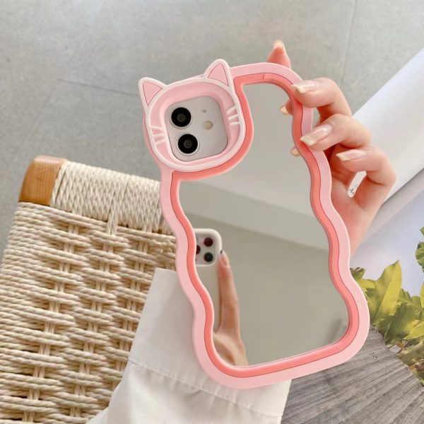 Kitty Cat Mirror Case For Apple iPhone Series