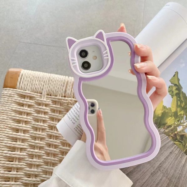 Kitty Cat Mirror Case For Apple iPhone Series