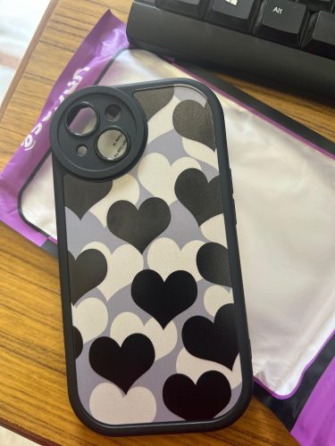 Dazzling Heart Pattern Case For Apple iPhone Series photo review