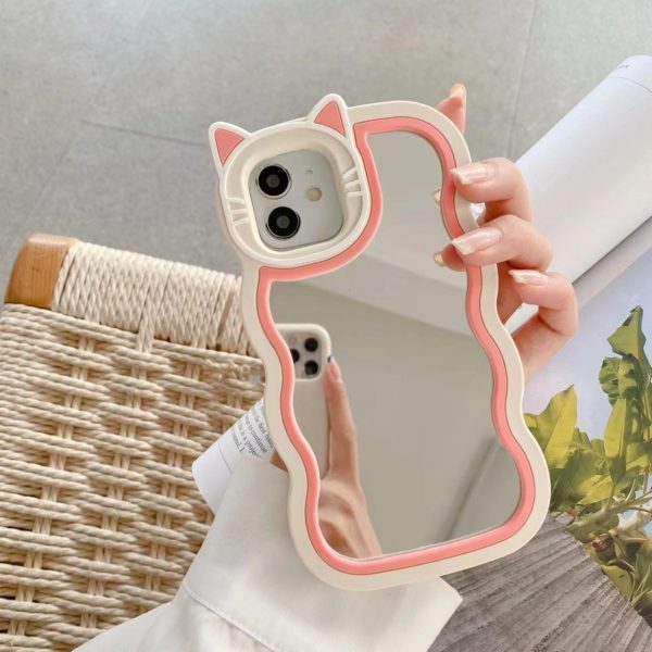 Kitty Cat Mirror Case For Apple iPhone Series