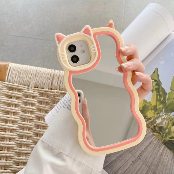 Kitty Cat Mirror Case For Apple iPhone Series