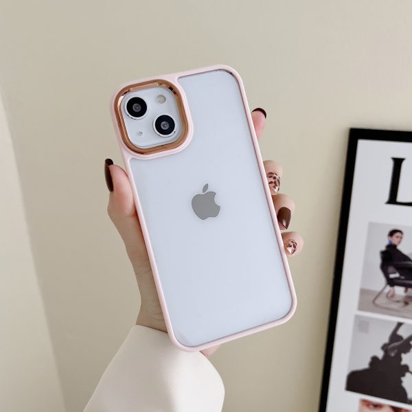 Platinum New Luxury Transparent Silicon Case For Apple iPhone Series