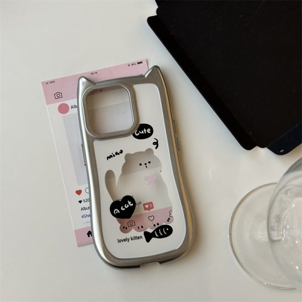 Silver Plated Puppy Case For Apple IPhone Series