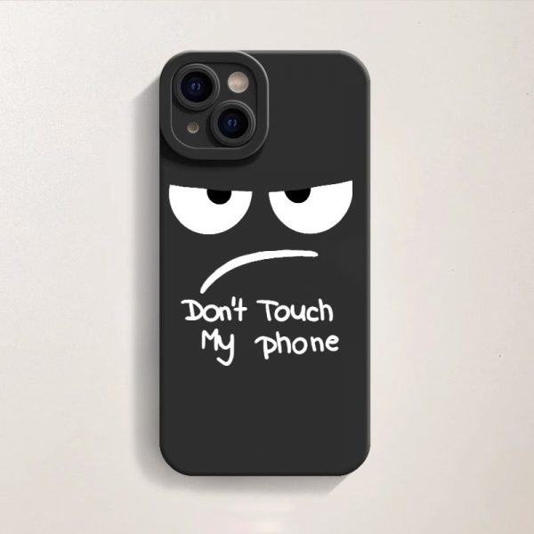 Grumpy Face Silicone Case for Apple iPhone Series