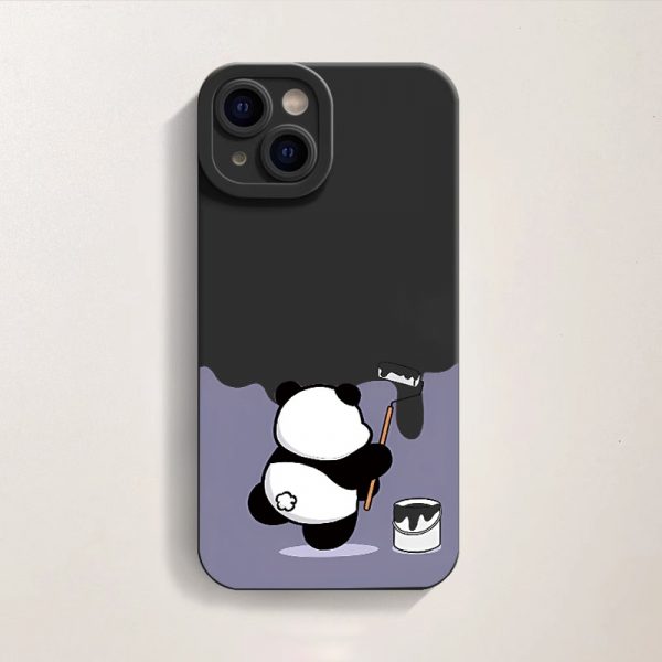 Panda Art Silicone Case for Apple iPhone Series