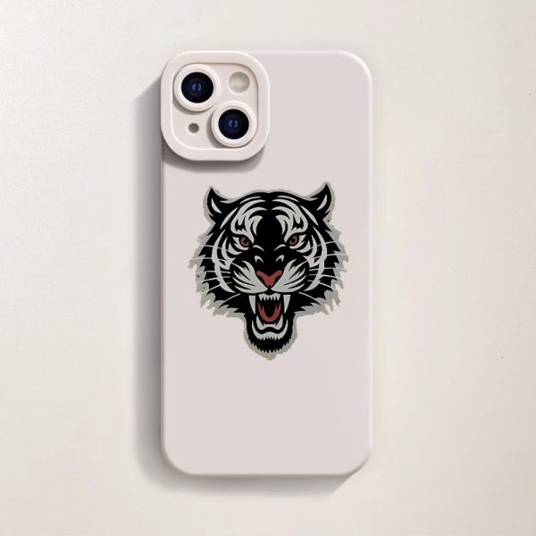 Tiger Graphic Silicone Case for Apple iPhone Series