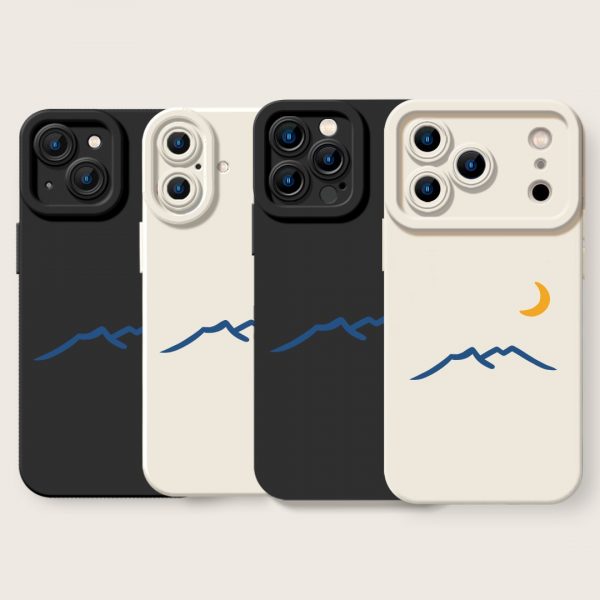 Moonlit Mountain Silicone Case for Apple iPhone Series