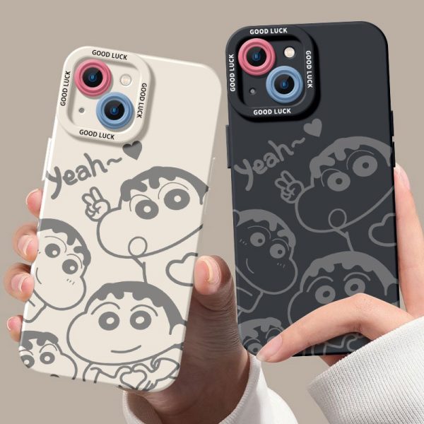 Cartoon Fun Doodles Silicone Case for Apple iPhone Series