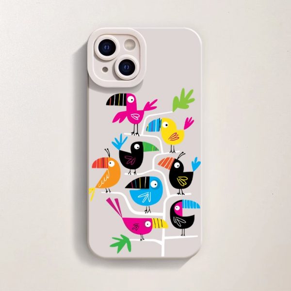 Colorful Paradise Silicone Case for Apple iPhone Series