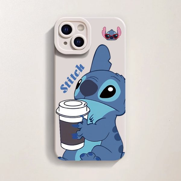 Cute Alien Coffee Buddy Silicone Case for Apple iPhone Series