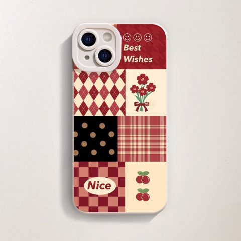 Vintage Charm Silicone Case for Apple iPhone Series