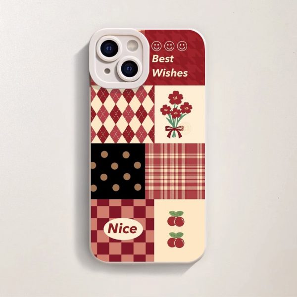 Vintage Charm Silicone Case for Apple iPhone Series