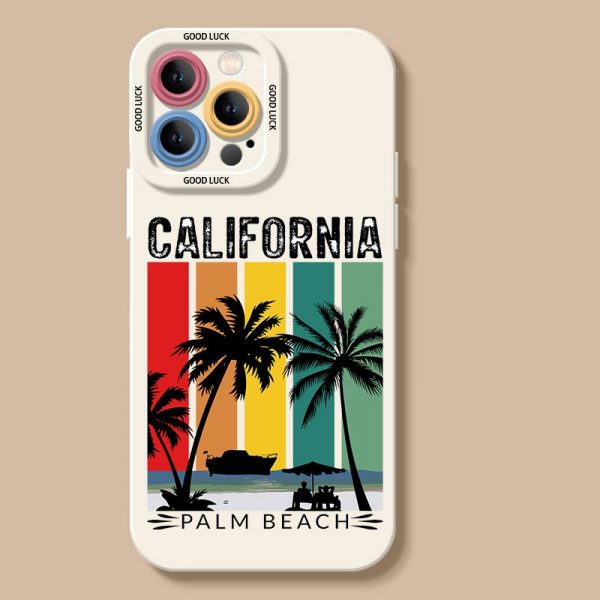 California Beach Silicone Case for Apple iPhone Series
