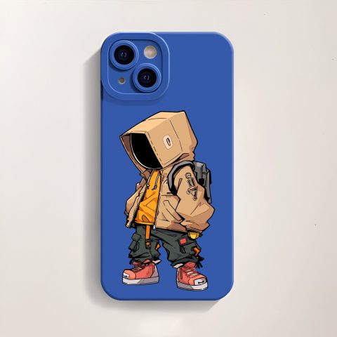 Urban Hoodie Character Silicone Case for Apple iPhone Series