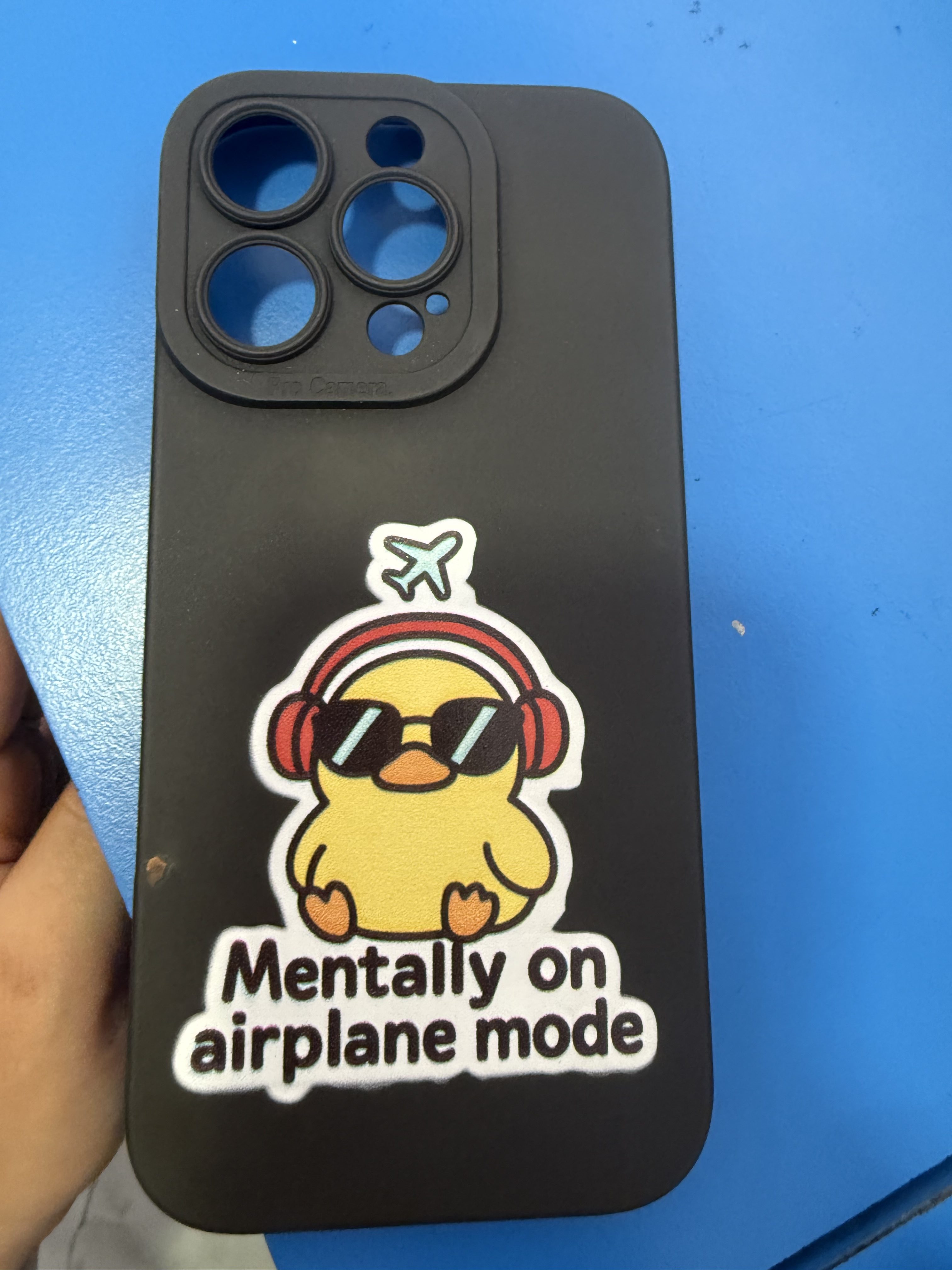Customer photo of Chill Duck Airplane Vibes Silicone Case for Apple iPhone Series
