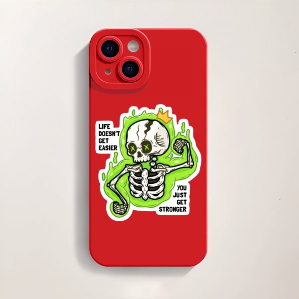 Resilient Skeleton Vibes Silicone Case for Apple iPhone Series