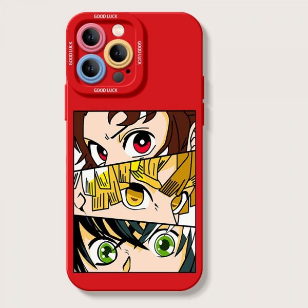 Anime Trio Vibes Silicone Case for Apple iPhone Series