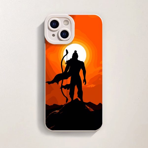 Epic Warrior Silhouette at Sunset Silicone Case for Apple iPhone Series
