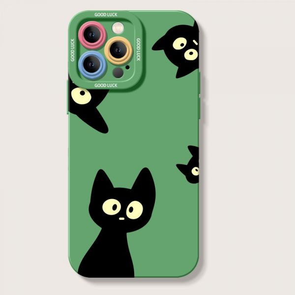 Mystic Black Cats Silicone Case for Apple iPhone Series