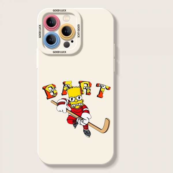 Quirky Hockey Character Silicone Case for Apple iPhone Series