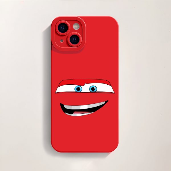 Cheerful Racer Red Silicone Case for Apple iPhone Series