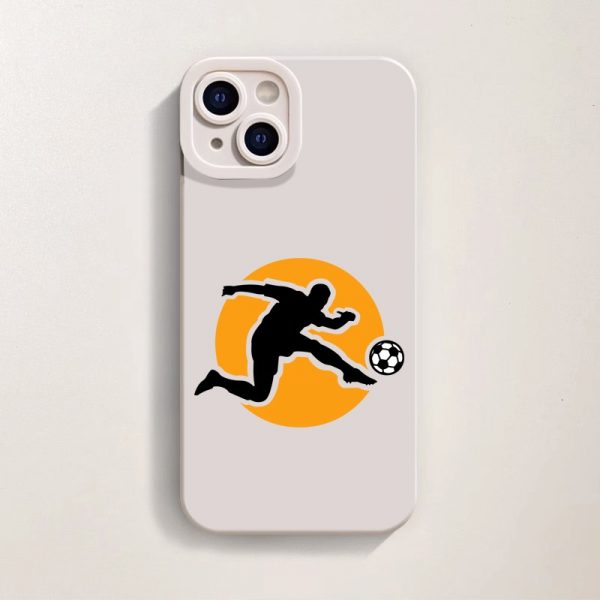 Soccer Sunset Kick Silicone Case for Apple iPhone Series
