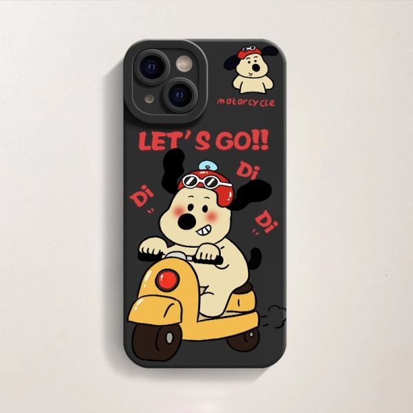 Scooter Pup Adventure Silicone Case for Apple iPhone Series