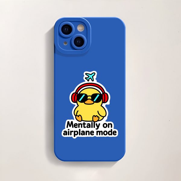 Chill Duck Airplane Vibes Silicone Case for Apple iPhone Series