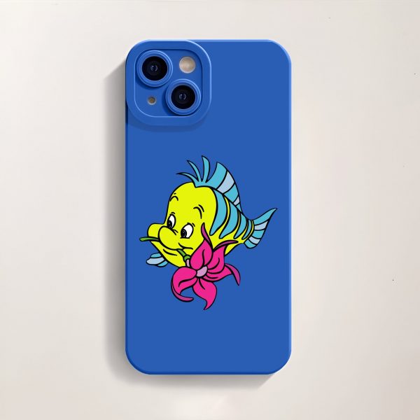 Cheerful Cartoon Fish Silicone Case for Apple iPhone Series