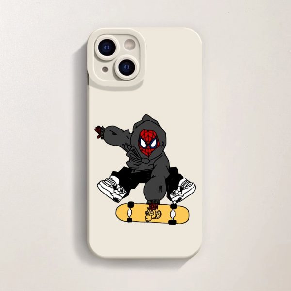 Skater Hero Graphic Silicone Case for Apple iPhone Series