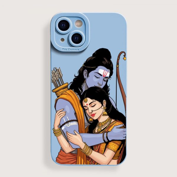 Divine Embrace Ethereal Love Silicone Case for Apple iPhone Series