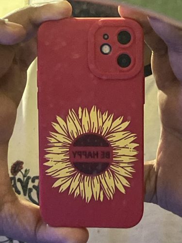 Be Happy Sunflower Silicone Case for Apple iPhone Series photo review