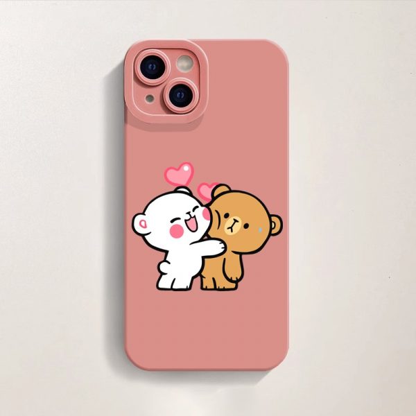 Sweet Bear Hugs Silicone Case for Apple iPhone Series