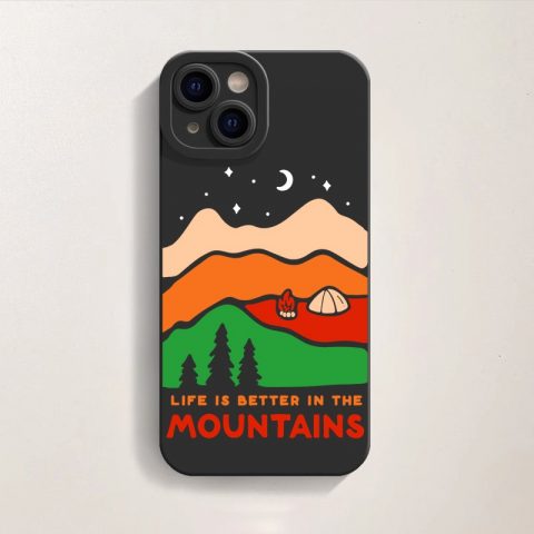 Mountain Bliss Adventure Silicone Case for Apple iPhone Series