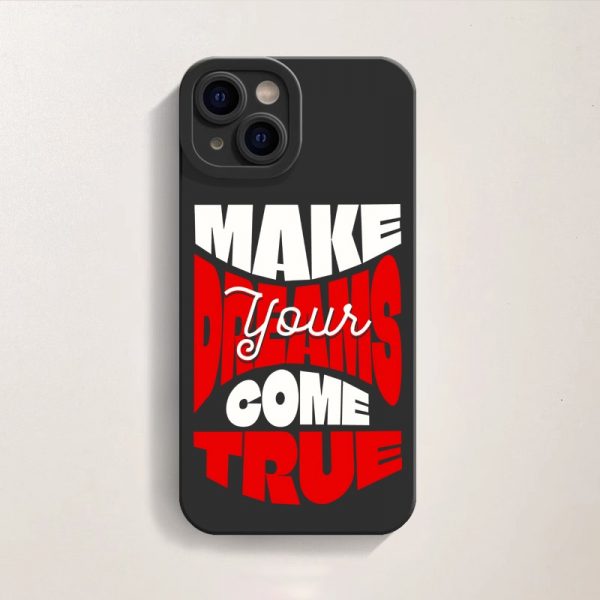 Bold Dreams Inspire Silicone Case for Apple iPhone Series