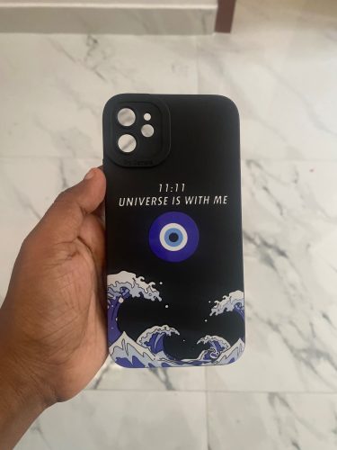 Waves of Protection Cosmic Affirmation Silicone Case for Apple iPhone Series photo review