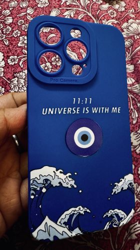 Waves of Protection Cosmic Affirmation Silicone Case for Apple iPhone Series photo review