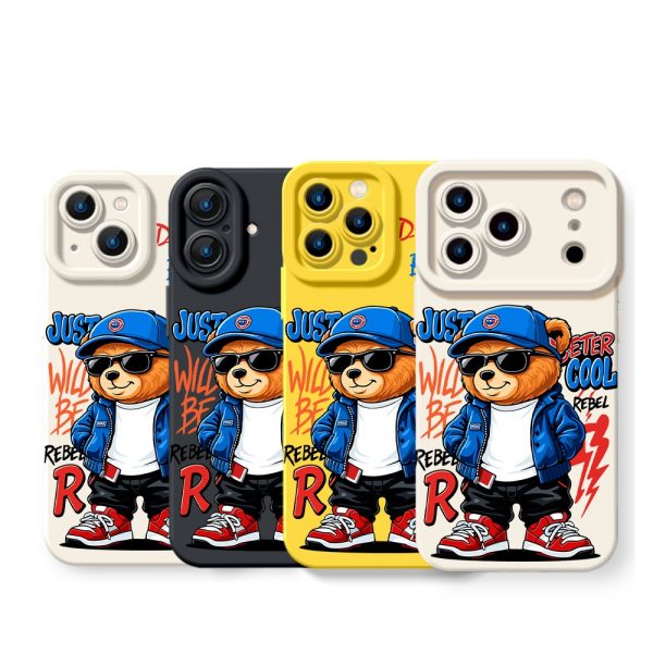 Urban Rebel Bear Vibes Silicone Case for Apple iPhone Series