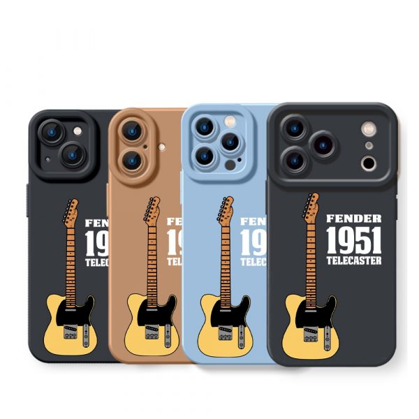 Vintage Guitar Vibes Silicone Case for Apple iPhone Series