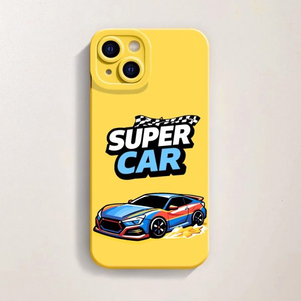 Racing Supercar Adventure Silicone Case for Apple iPhone Series