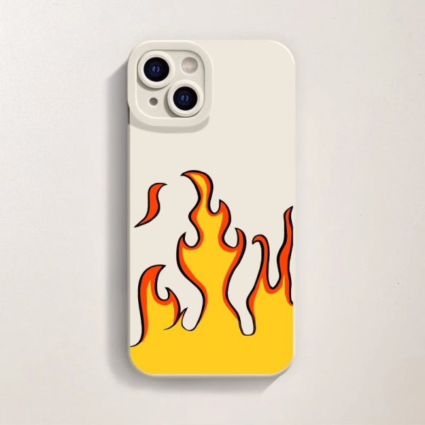 Fiery Blaze Silicone Case for Apple iPhone Series