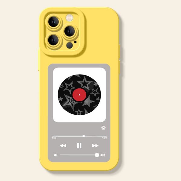Retro Vinyl Vibes Silicone Case for Apple iPhone Series