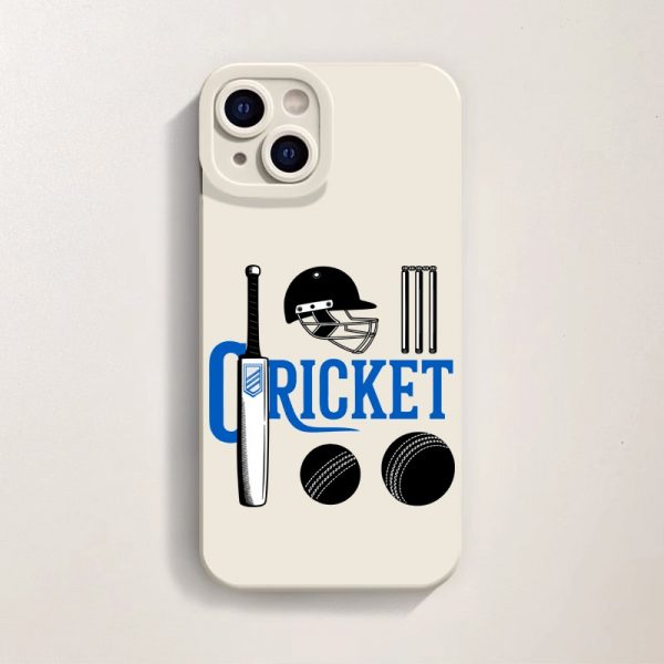 Cricket Passion Design Silicone Case for Apple iPhone Series