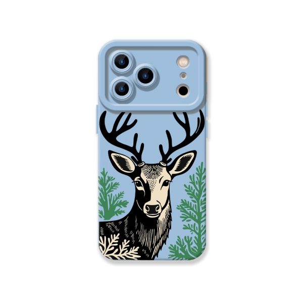 Regal Stag Forest Silicone Case for Apple iPhone Series