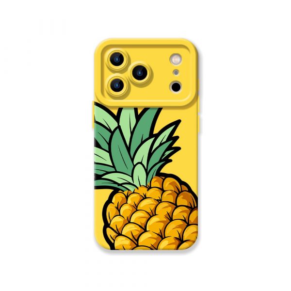 Tropical Pineapple Vibes Silicone Case for Apple iPhone Series