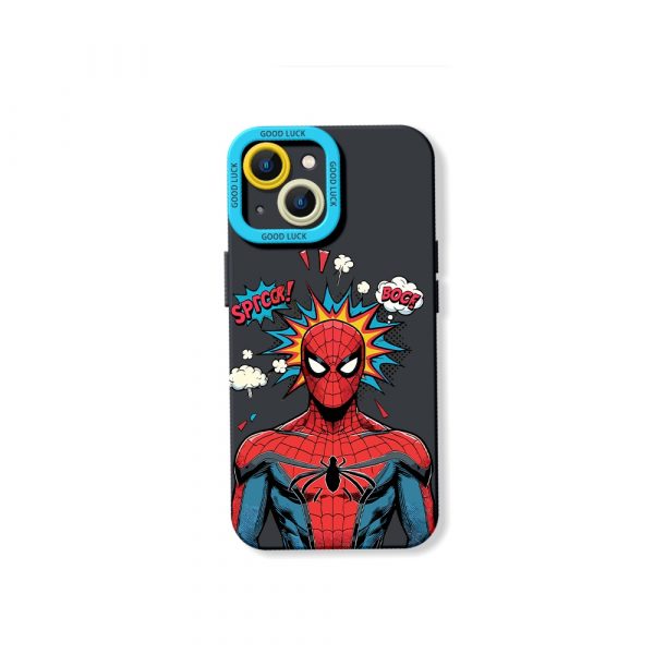 Vibrant Superhero Comic Style Silicone Case for Apple iPhone Series