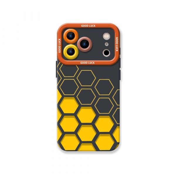 Chevron Hex Pattern Silicone Case for Apple iPhone Series